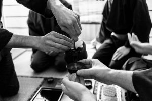 3 Pouring Sake