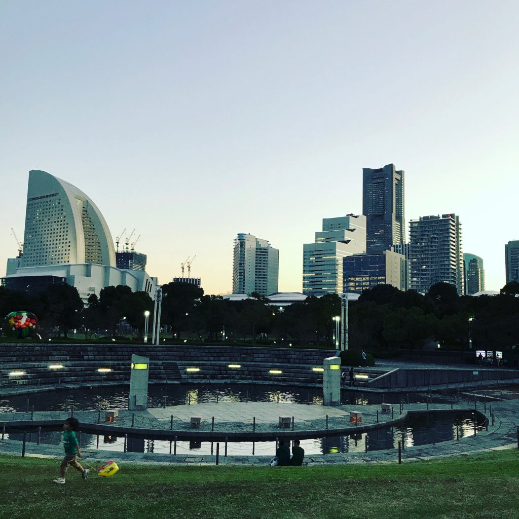 Yokohama Skyline from Rinko Park