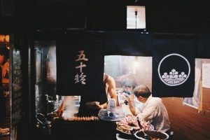 Japanese street restaurant