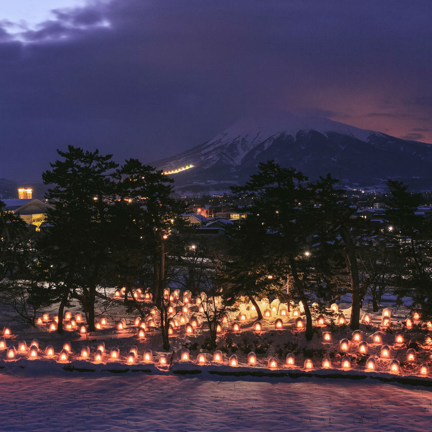 Winter illumination in Hirosaki