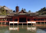 Miyajima, a famous temple in Japan with high sea level