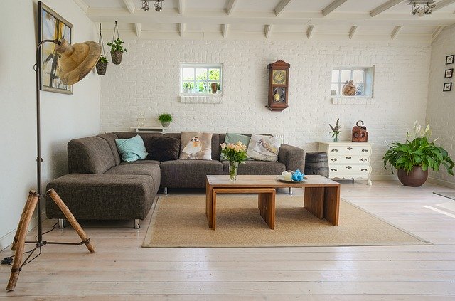 A modern living room.