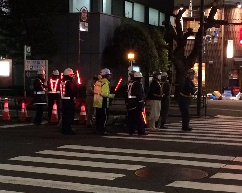 Flash mob or roadwork?