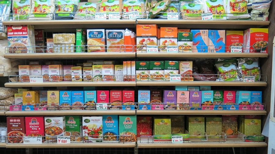 Popular spices found in South Asian grocery stores 