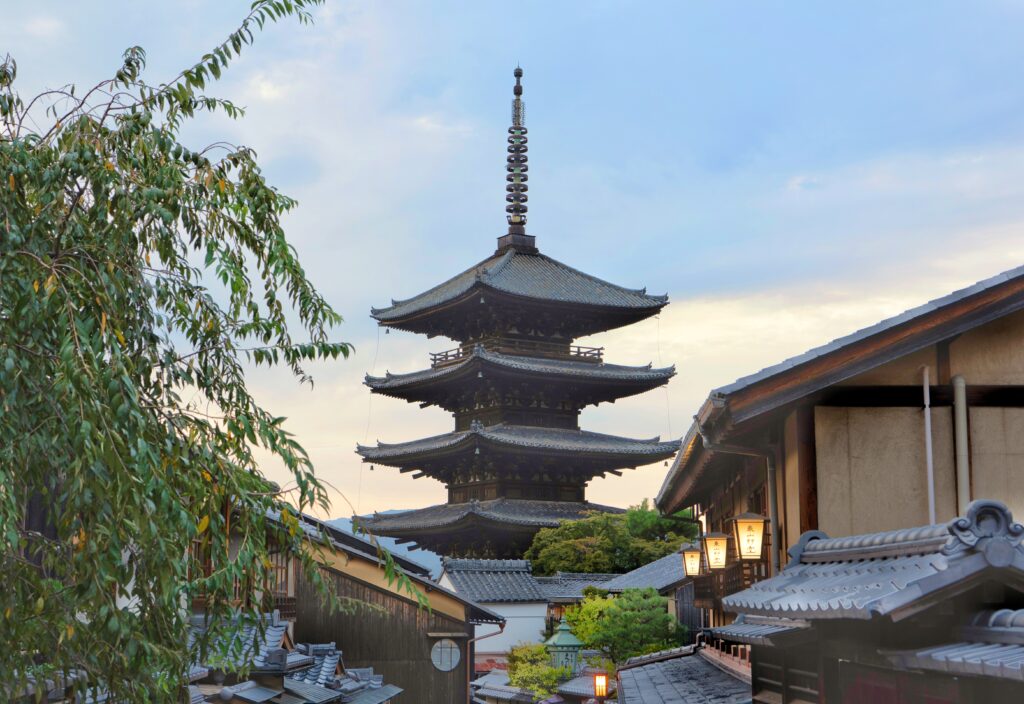 Yasaka Pagoda at Sunset in Kyoto