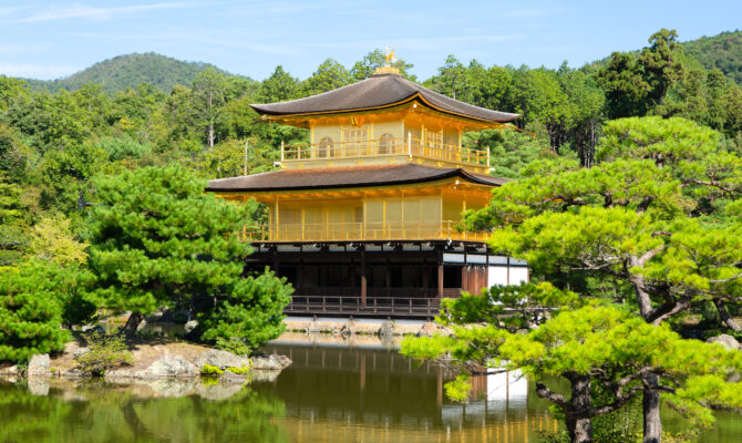 Kinkaku-ji Temple, the Golden Pavilion in Kyoto