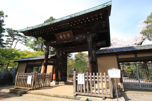 Entrance gate of Gotoku-Ji Temple, a national treasure