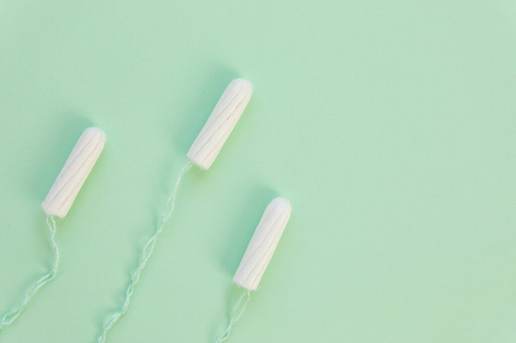 Tampons used for menstruation