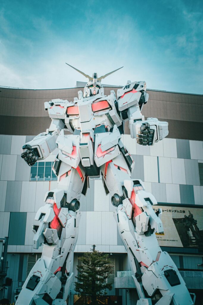 Unicorn Gundam statue near DiverCity, Odaiba, Japan