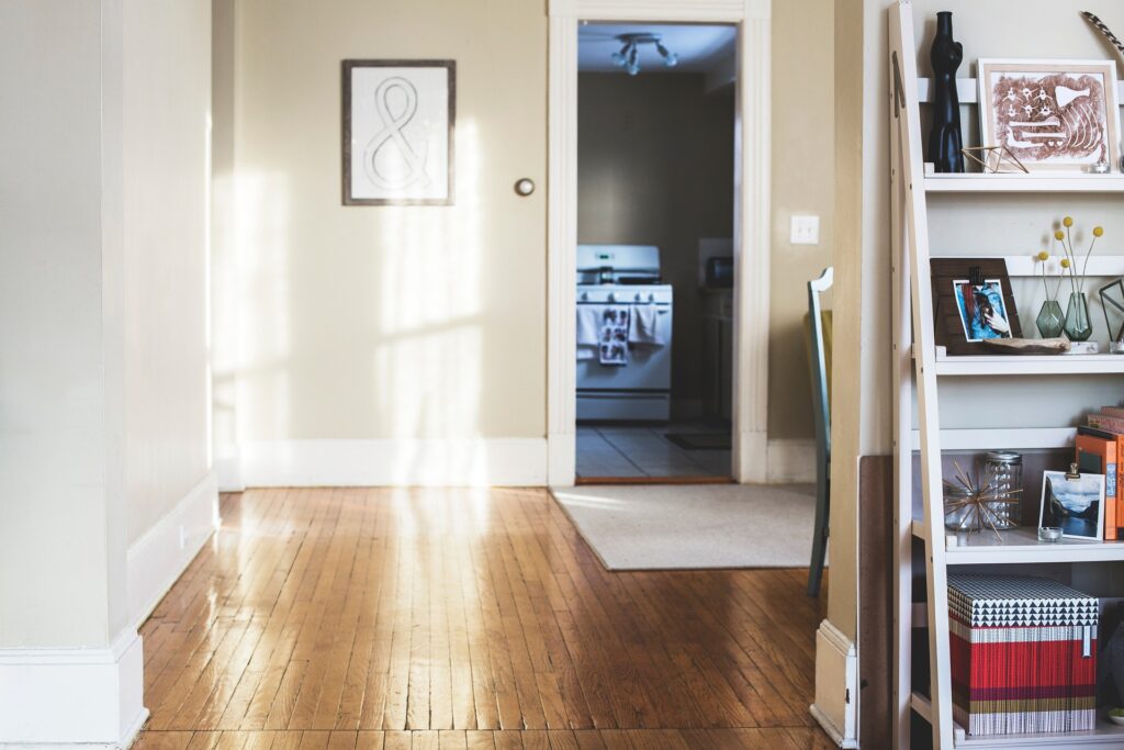 Apartment interior showing a space ready for renovation ideas.