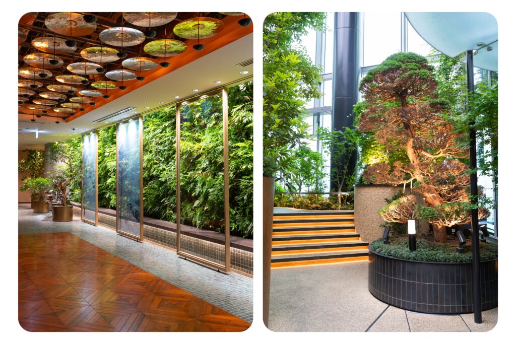 LUFTBAUM indoor botanical garden on the upper floors of NEWoMan Takanawa